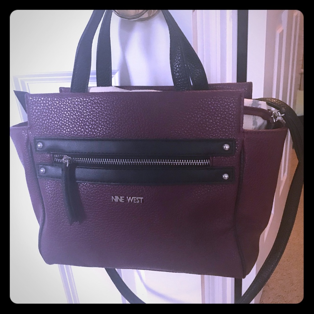 Nine West Garnet Leather Bag